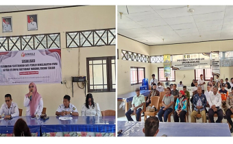Sosialisasi pengawasan Pemutakhiran Data Pemilih Berkelanjutan (PDPB) bagi kelompok masyarakat marginal dan warga daerah terluar di Aula Kelurahan Petuk Katimpun, Rabu (12/8/2026)
