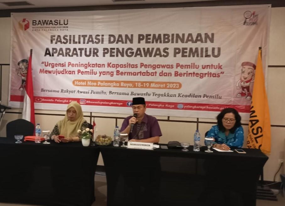 Bawaslu Kota  Palangka Raya Melaksanakan Kegiatan Fasilitasi dan Pembinaan Apartur Pengawas Pemilu