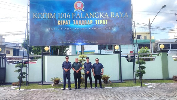 Bawaslu Kota Palangka Raya Audiensi Ke Kodim Palangka Raya
