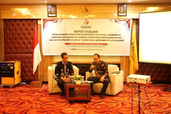 Kegiatan Evaluasi Pengawasan Pemilihan Serentak Tahun 2024 yang dihadiri oleh berbagai Stakeholder