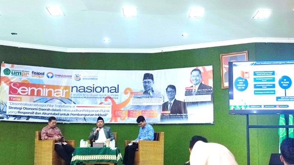 Seminar Nasional di Aula Utama Kampus Universitas Muhammadiyah Palangka Raya