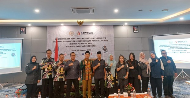 Kegiatan Sosialisasi dan Penguatan Pengawasan Partisipatif oleh Bawaslu RI dan DPR-RI di Alltrue Hotel Palangka Raya