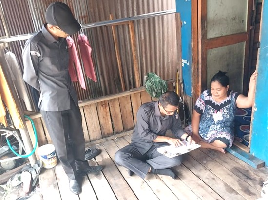 Kegiatan Uji Petik Pemutakhiran Data Pemilih Berkelanjutan (PDPB) berlokasi di Kelurahan Panarung, Kecamatan Pahandut, Kota Palangka Raya (03/11/2025)