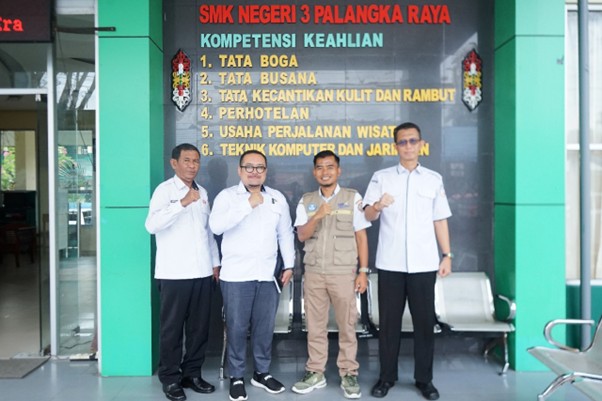 Audiensi Bawaslu Kota Palangka Raya ke SMK Negeri 3 Palangka Raya, Rabu (03/12/2025)