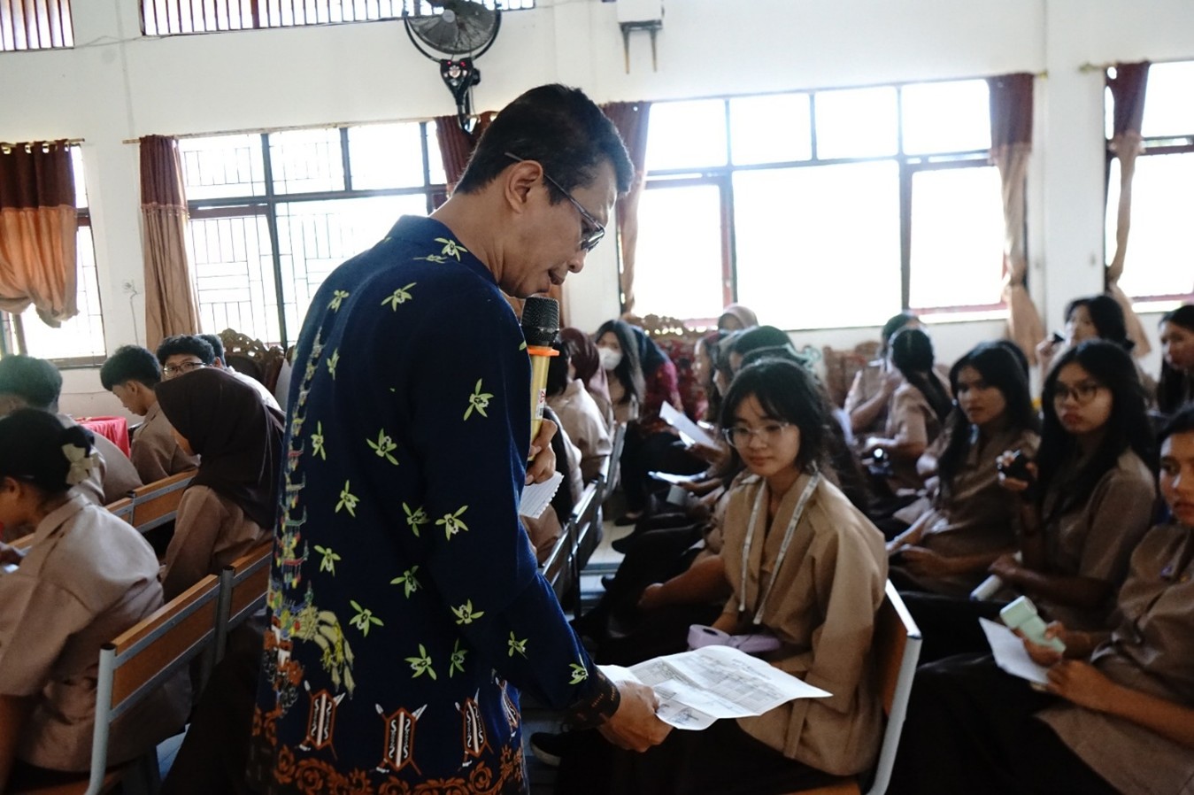 Kegiatan Uji Petik data peserta didik di Sekolah Menengah Atas Negeri (SMAN) 3 Palangka Raya, Kamis (21/05/2026)