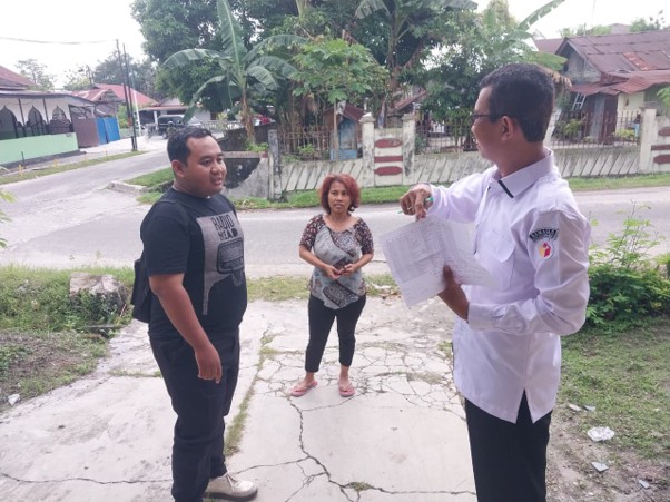 Kegiatan uji petik ke lapangan di kawasan Kota Palangka Raya, Rabu (10/06/2026)