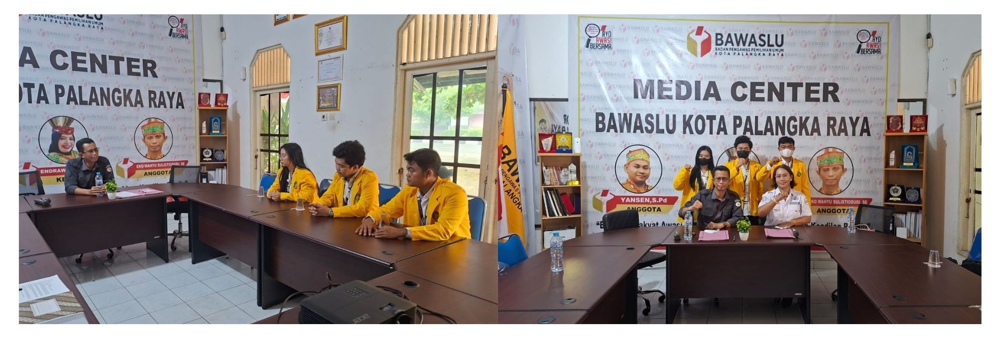 Penerimaan Mahasiswa MBKM dari FH UPR di Kantor Bawaslu Kota Palangka Raya, Senin (31/08/2026)