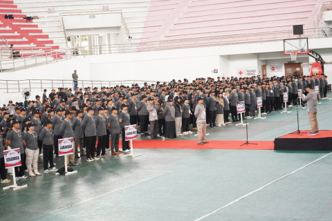 Apel Siaga Pengawasan Pilkada Serentak Tahun 2024 di GOR Indoor Serbaguna Jl. Tjilik Riwut Km.5 Palangka Raya