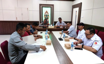 Audiensi antara Bawaslu Kota Palangka Raya dan Polresta Palangka Raya
