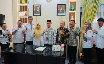 Audiensi Bawaslu dengan Kemenag di Kantor Kemenag Kota Palangka Raya