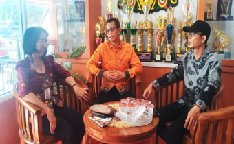 Bawaslu Kota Palangka Raya audiensi ke SMAN 3 Palangka Raya, Kamis (17/11/2025)