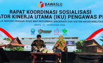 Rapat Koordinasi (Rakor) Sosialisasi Indikator Kinerja Utama (IKU) Pengawas Pemilu di Jakarta