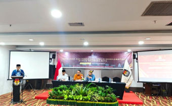 Bawaslu Kota Palangka Raya menghadiri kegiatan yang diselenggarakan oleh KPU Kota Palangka Raya di Hotel Neo Palangka Raya, Kamis (18/12)
