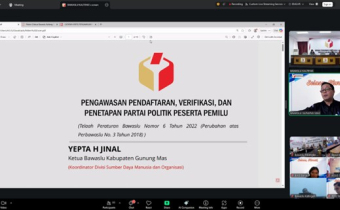 Kegiatan Selasa Harati Seri 4 Bawaslu se-provinsi Kalimantan Tengah via zoom, Selasa (10/03/2026)
