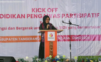 Kick Off Pendidikan Pengawas Partisipatif Tahun 2026 secara virtual melalui Zoom yang diselenggarakan oleh Bawaslu RI, Selasa (12/05/2026)