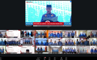 Pelantikan dan Pengambilan Sumpah/Janji Pegawai Negeri Sipil (PNS) serta Pengangkatan Pertama dalam Jabatan Fungsional di lingkungan Badan Pengawas Pemilihan Umum secara daring melalui Zoom Meeting, Selasa (19/05/2026)