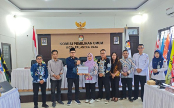 Rapat Pleno Pemutakhiran Data Pemilih Berkelanjutan (PDPB) Triwulan II di Aula KPU Kota Palangka Raya, Kamis (2/7/2026).