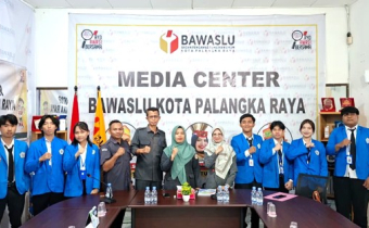 Penerimaan Mahasiswa Magang di Kantor Bawaslu Kota Palangka Raya, Senin (06/07/2026)