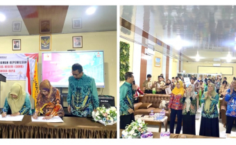 Penandatanganan Nota Kesepahaman (MoU) dan Sosialisasi Kepemiluan di SKHN 1 Kota Palangka Raya, Kamis (30/07/2026)